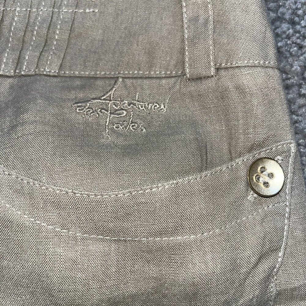 ADVENTURES DES TOILES Tribal Beaded Tapered Leg Trouser Pants Slacks - EUC - 38 - Picture 8 of 14